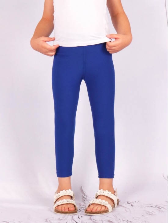 Kids Solid Color Stretchy Legging